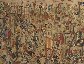 As Tapeçarias de Pastrana, fabrico de Tournai, provavelmente da oficina de Passchier Grenier, c.1471 - 1475 (tapeçaria)