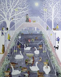 Um passeio no parque (óleo sobre tela)