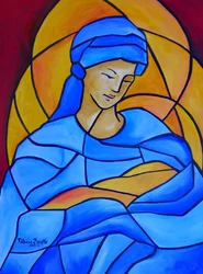 Maria cheia de graça, 2005 (acrílico sobre tela)