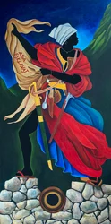 Marie Jeanne Lamartiniere no Forte, 2021 (acrílico sobre tela)