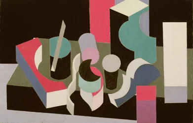 PaintingNature Morte, 1919 (óleo e lápis sobre tela)