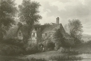 Casa de campo em Old Hyde Park, Londres (gravura)