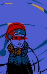 Lo sguardo, 2019 (digital, acrílico)
