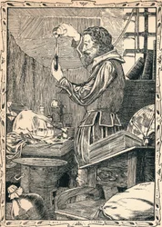 Guy Fawkes, preparando o jogo lento, 1902