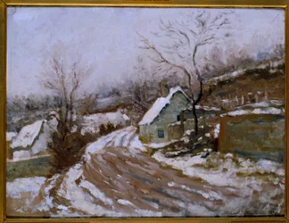 The Old Road at Auvers-sur-Oise (Auvers sur Oise) Pintura de Paul Van Ryssel (1826-1909) 1881 Sol. 0,4x0,54 m Paris, musee d