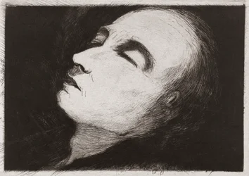 Vincent van Gogh no seu leito de morte