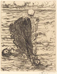 O Transporte A rede de arrasto, 1900.