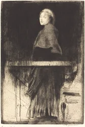 Mulher em uma capa Mulher em uma capa, 1889.