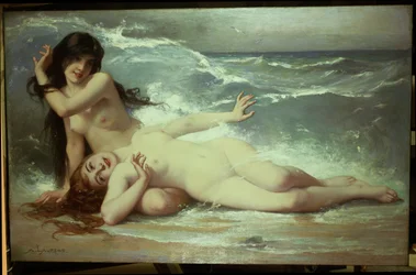 Ondas de captura (óleo sobre tela)