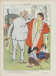 A vidente. Ilustração para Le Rire