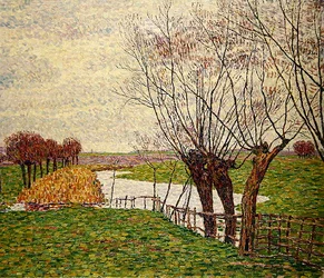 Dutch Landscape (óleo sobre tela)