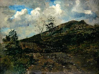 Horselberg (óleo sobre papel e cartão)