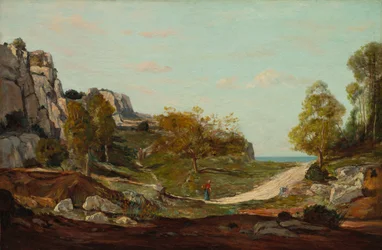 Paisagem de Saint-André, perto de Marselha, c.1865 (óleo sobre painel de madeira)