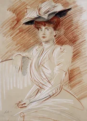 Madame Helleu au Chapeau,