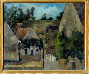 Carrefour de la rue Remy a Auvers sur Oise (Auvers-sur-Oise) Pintura de Paul Cezanne (1839-1906) 1873 Sol. 0,38 x 0,45 m Paris, musee d