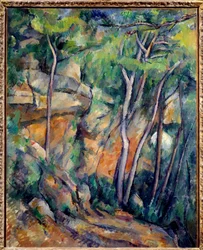 No parque do Castelo Negro. Pintura de Paul Cézanne (1839-1906), 1900. Óleo sobre tela, 0,92 x 0,73 m. Paris, Musée de l