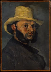 Gustave Boyer (n. 1840) com chapéu de palha