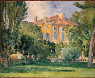 A Casa em Jas de Bouffan por Cezanne, Paul (1839-1906). Óleo sobre tela, tamanho : 59x71