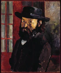 Retrato de Cézanne com chapéu de feltro (óleo sobre tela)
