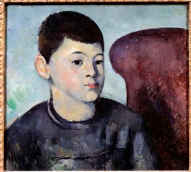 Retrato do filho do artista Pintura de Paul Cezanne (1839-1906) 1880 Sol. 0,35x0,38 m Paris, Musee de l