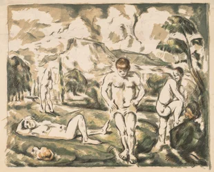 Os banhistas (prato grande)