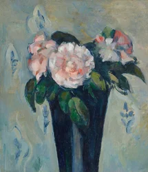 O vaso azul escuro, c.1880 (óleo sobre tela)