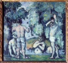 The Five Bathers Painting de Paul Cezanne (1839-1906) 1875 Sun. 0,24x0,25 m Paris, Musee d