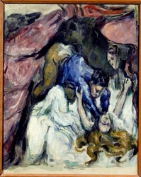 The Foreign Woman Painting by Paul Cezanne (1839-1906) 1870 Sun. 0,31x0,25 m Paris, musee d