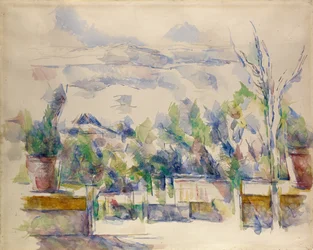 O terraço no jardim de Les Lauves