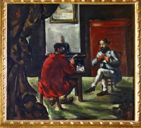 Uma leitura de Paul Alexis por Zola (óleo sobre tela)