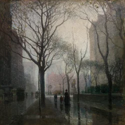 A praça depois da chuva