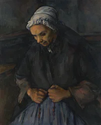 Uma mulher idosa com um rosário, c. 1895