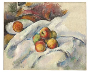 Maçãs em um pano, c.1885