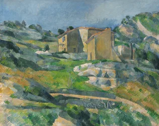 Casas na Provence: O Vale do Riaux, perto de L&39;Estaque, c.1833