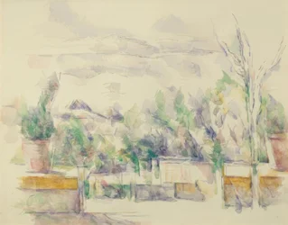 O terraço do jardim de Lauves