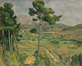 Mont Sainte-Victoire e o viaduto do vale do rio Arc, 1882-85.