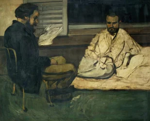 Paul Alexis lendo para Emile Zola