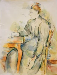 Mulher sentada (Mme Cézanne)