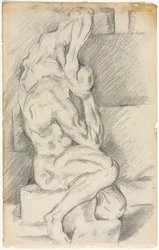 Esboço da escultura anatômica, 188184.