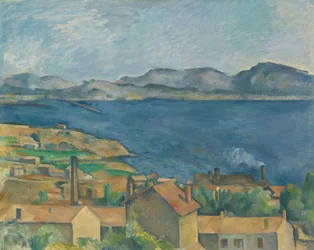 A Baía de Marselha, vista de L&39;Estaque