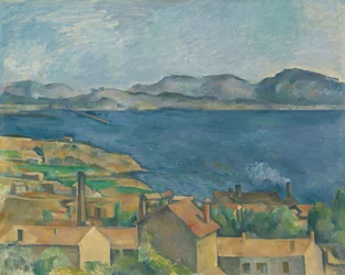 A Baía de Marselha, vista de LEstaque, ca 1885