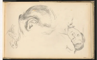 Três cabeças, uma de Madame Cézanne