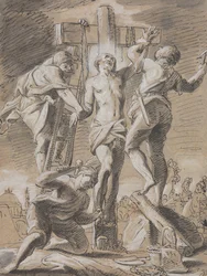 Cristo pregado na cruz, início do século XVIII.