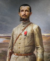 detalhe da pintura "Le commandant Marchand" (Jean Baptiste - Jean-Baptiste Marchand