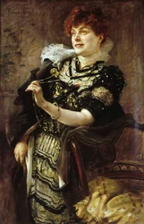 Retrato de Daniel Lesueur 1860-1921, ca 1896.