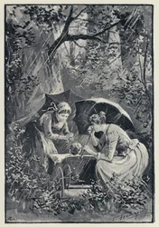 Ilustração para Anna Karenina: A tempestade no Bosque Kolok (litho)
