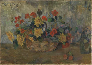 Cesta com flores, 1884.