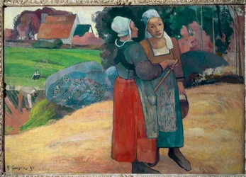 Camponeses bretões (óleo sobre tela