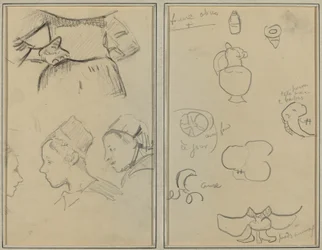 Quatro estudos de mulheres bretãs; Formas e Vasos [verso]