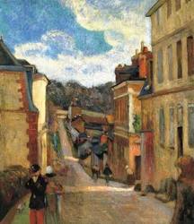 Francês: La rue Jouvenet à Rouen Rue Jouvenet em Rouen